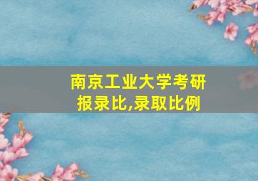 南京工业大学考研报录比,录取比例