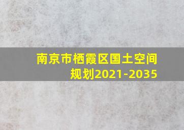 南京市栖霞区国土空间规划2021-2035