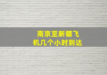 南京至新疆飞机几个小时到达