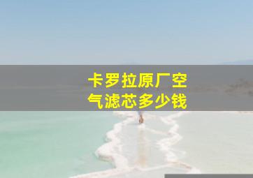 卡罗拉原厂空气滤芯多少钱