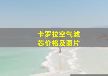 卡罗拉空气滤芯价格及图片