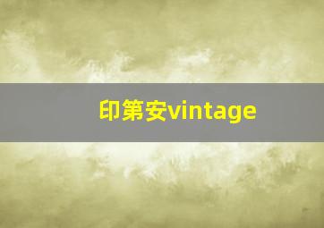 印第安vintage