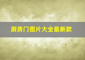 厨房门图片大全最新款