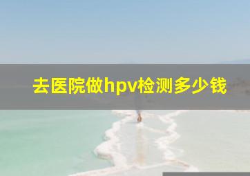 去医院做hpv检测多少钱