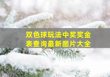 双色球玩法中奖奖金表查询最新图片大全