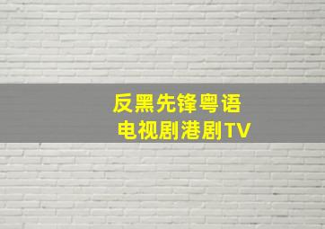 反黑先锋粤语电视剧港剧TV