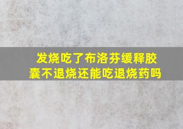 发烧吃了布洛芬缓释胶囊不退烧还能吃退烧药吗