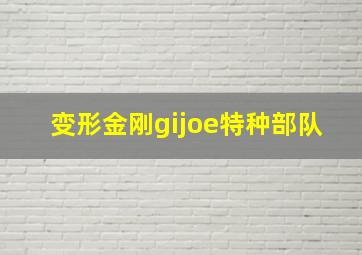 变形金刚gijoe特种部队