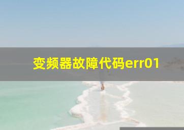 变频器故障代码err01