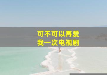 可不可以再爱我一次电视剧