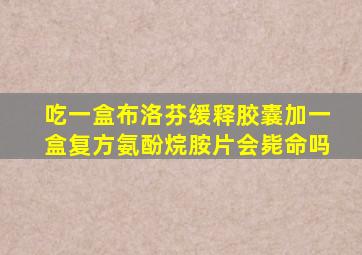 吃一盒布洛芬缓释胶囊加一盒复方氨酚烷胺片会毙命吗