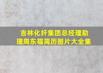 吉林化纤集团总经理助理周东福简历图片大全集