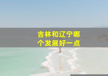 吉林和辽宁哪个发展好一点