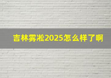 吉林雾凇2025怎么样了啊