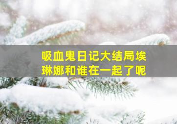 吸血鬼日记大结局埃琳娜和谁在一起了呢