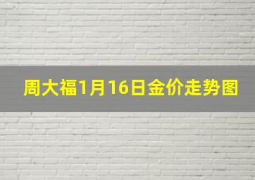 周大福1月16日金价走势图