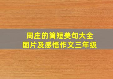 周庄的简短美句大全图片及感悟作文三年级