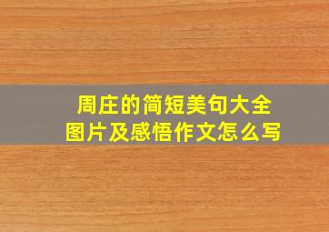 周庄的简短美句大全图片及感悟作文怎么写