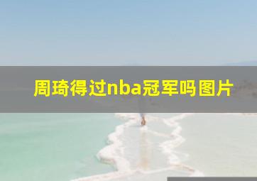 周琦得过nba冠军吗图片