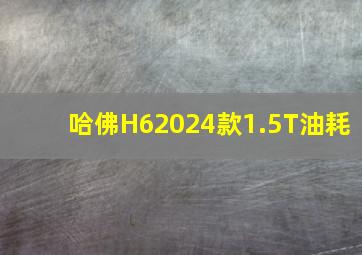 哈佛H62024款1.5T油耗