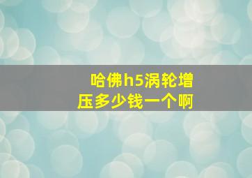 哈佛h5涡轮增压多少钱一个啊