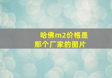 哈佛m2价格是那个厂家的图片