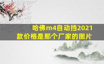 哈佛m4自动挡2021款价格是那个厂家的图片