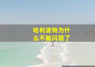 哈利波特为什么不能闪现了