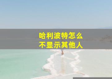 哈利波特怎么不显示其他人