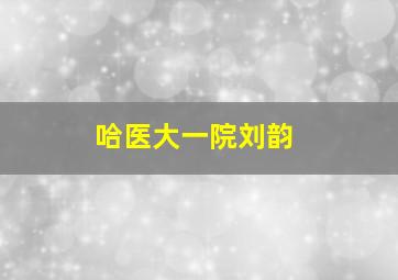 哈医大一院刘韵