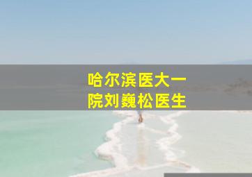 哈尔滨医大一院刘巍松医生