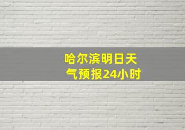 哈尔滨明日天气预报24小时