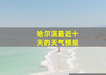 哈尔滨最近十天的天气预报