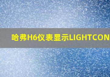 哈弗H6仪表显示LIGHTCONTROL