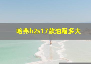 哈弗h2s17款油箱多大