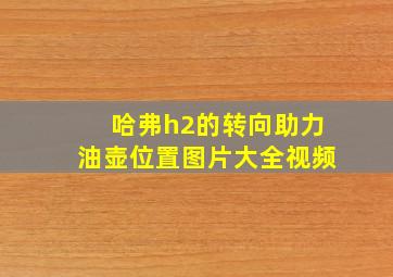 哈弗h2的转向助力油壶位置图片大全视频