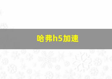 哈弗h5加速