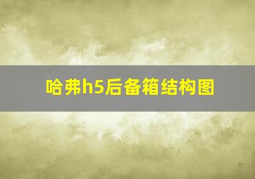 哈弗h5后备箱结构图