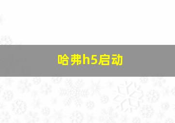 哈弗h5启动