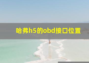 哈弗h5的obd接口位置