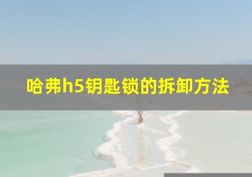 哈弗h5钥匙锁的拆卸方法