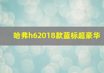 哈弗h62018款蓝标超豪华