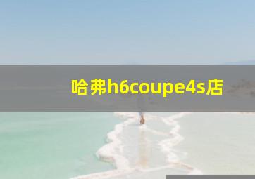 哈弗h6coupe4s店