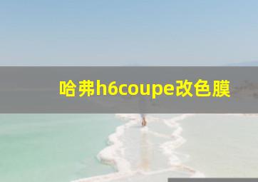 哈弗h6coupe改色膜