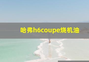 哈弗h6coupe烧机油