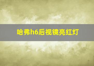 哈弗h6后视镜亮红灯