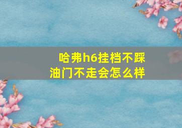 哈弗h6挂档不踩油门不走会怎么样