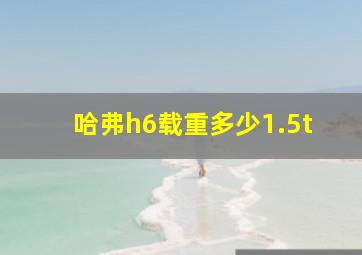 哈弗h6载重多少1.5t