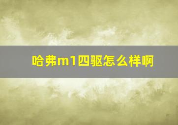 哈弗m1四驱怎么样啊