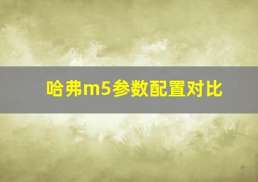 哈弗m5参数配置对比